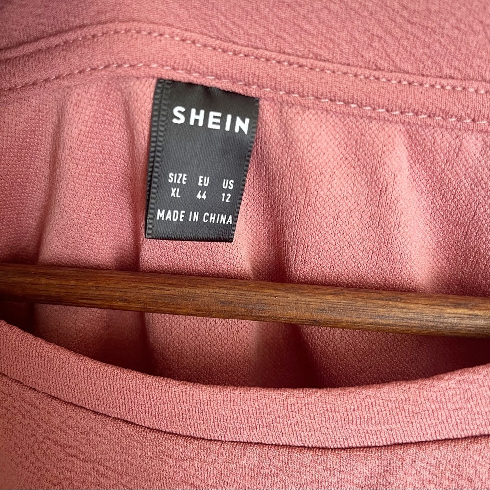 Shein Mauve Peplum Blouse - Picture 3 of 4